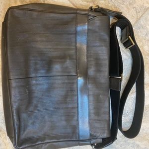 Mens Coach Gray Messenger Bag